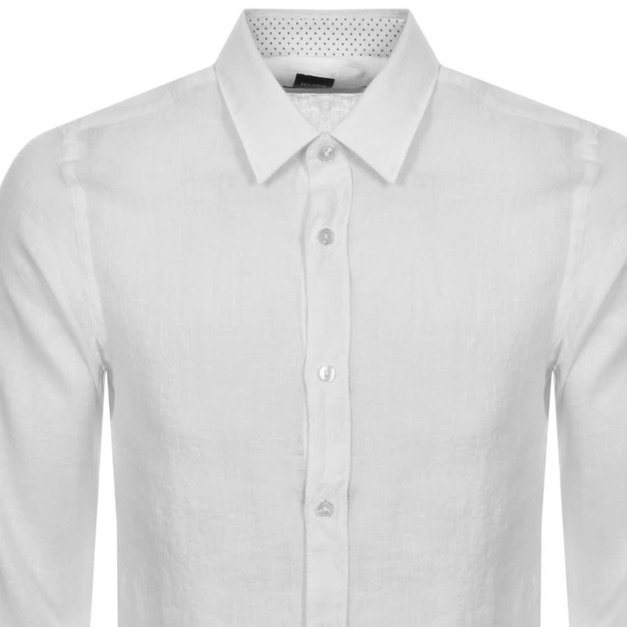 Alternative Image for ProductBOSS Ronni Slim Fit Long Sleeve Shirt White2